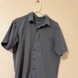Columbia Mens Short Sleeve OmniWick Advanced Evaporation Button Up Shirt Sz L